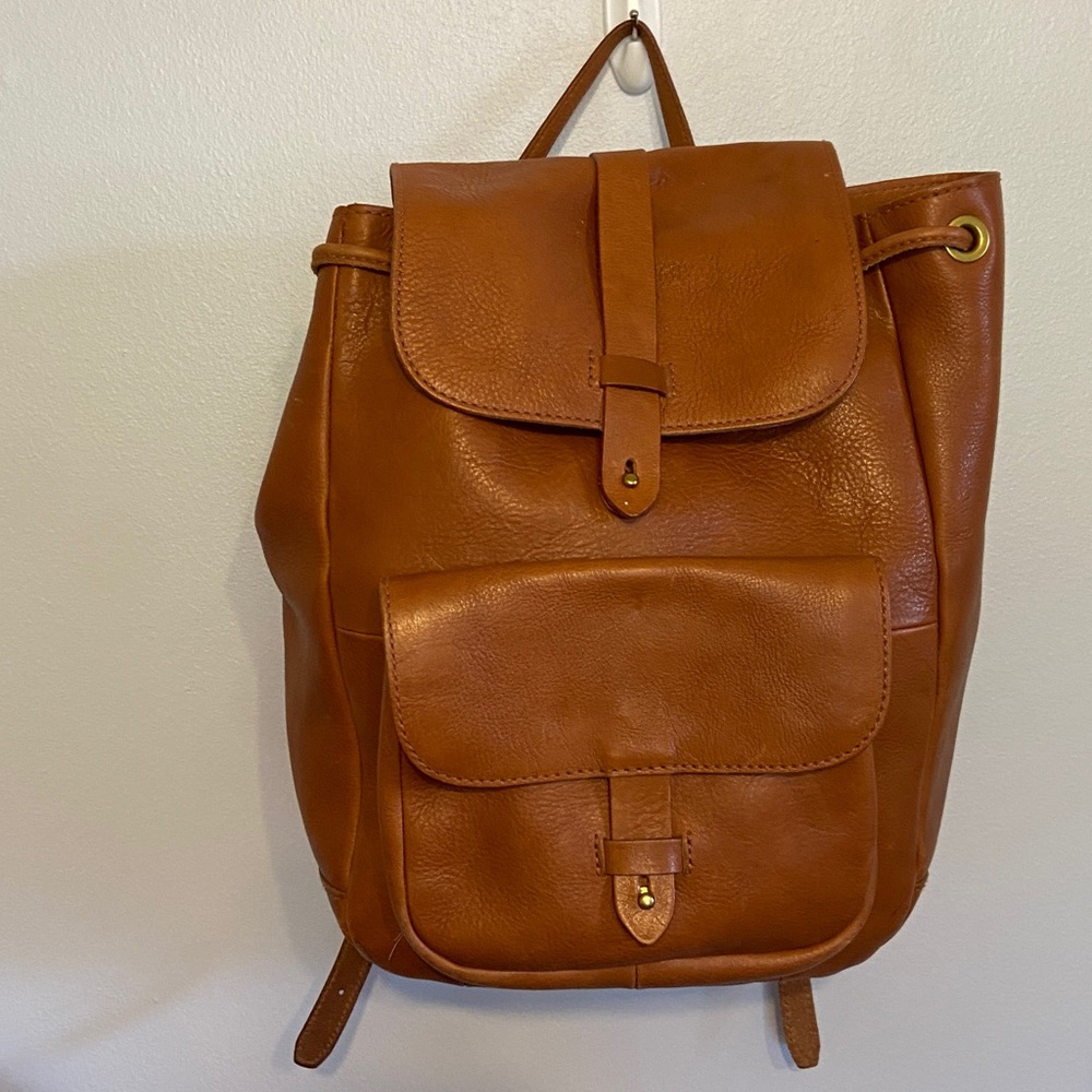 Madewell Leather Backpack used once!